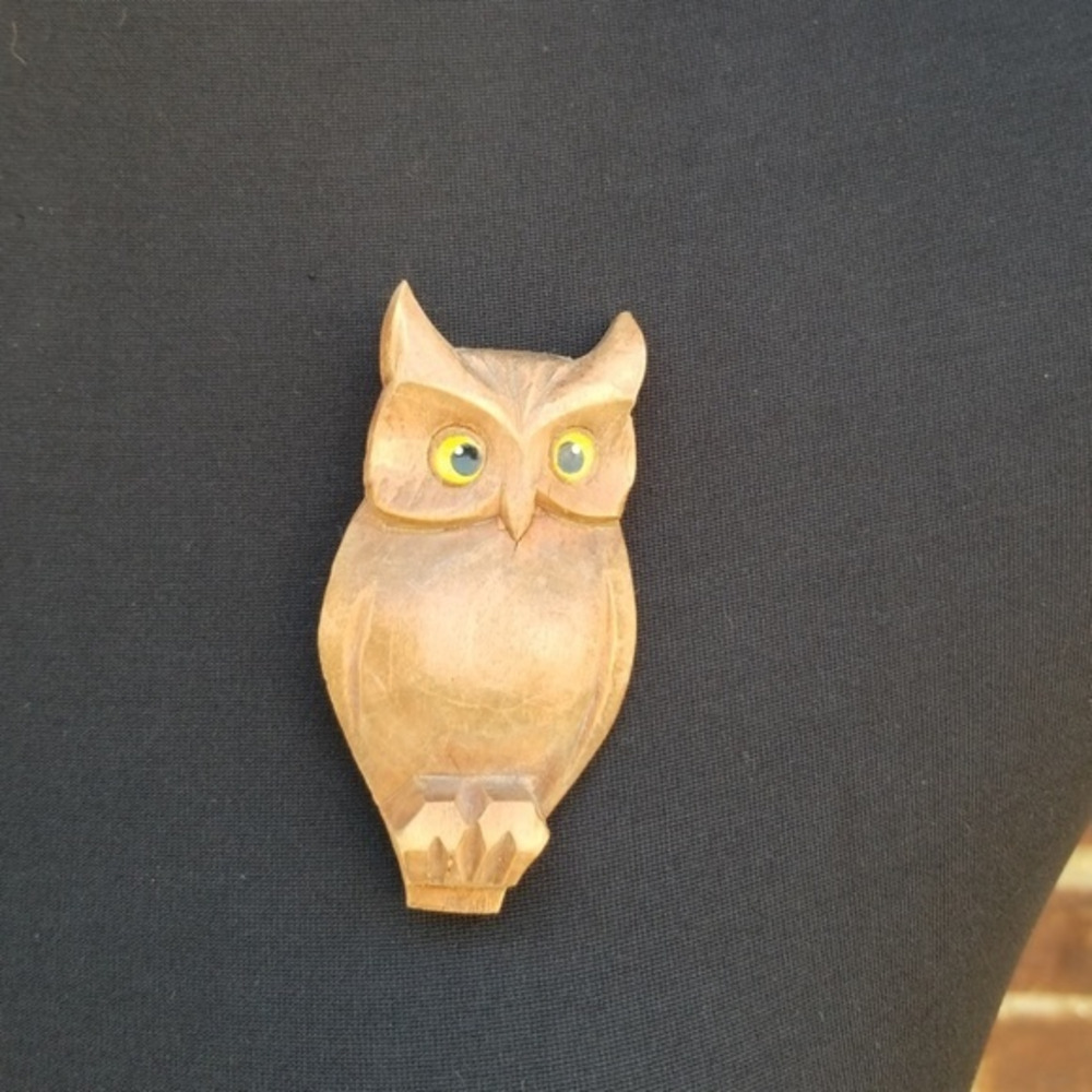 Vintage owl brooch